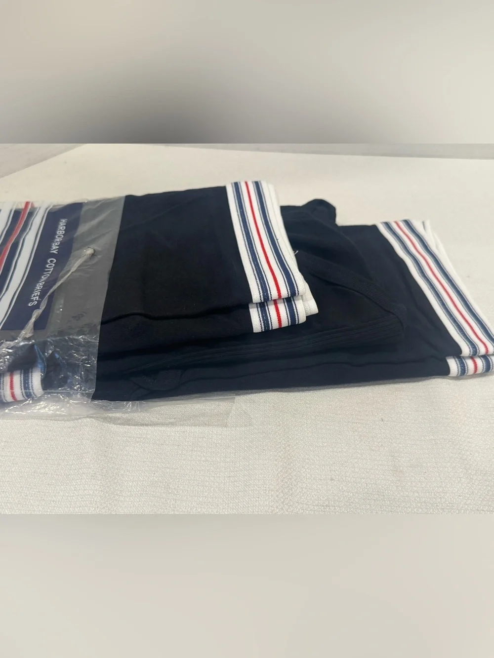 Harbor Bay HB 3XL (50-52) Cotton Briefs 3 Pack, Black, Big & Tall NEW